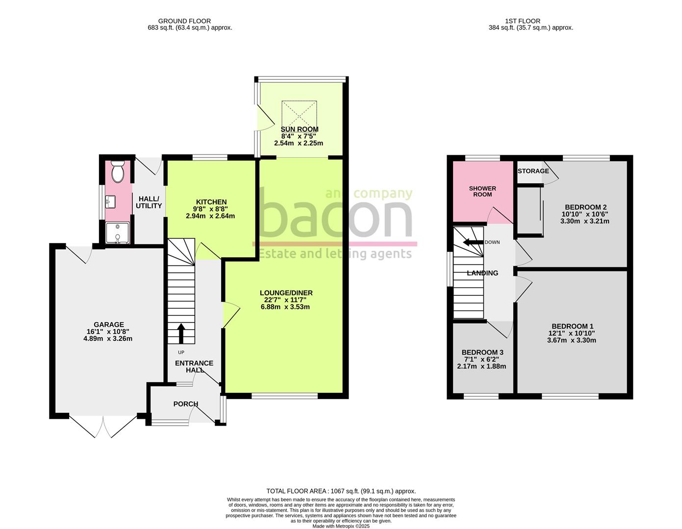 Floor Plan | House - Semi-Detached | Cokeham Lane, Sompting, BN15 | For Sale